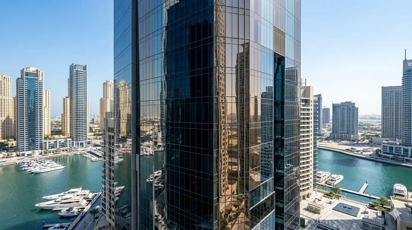 Office building window tinting Dubai — Totalgard solar control film by Smart Auto UAE